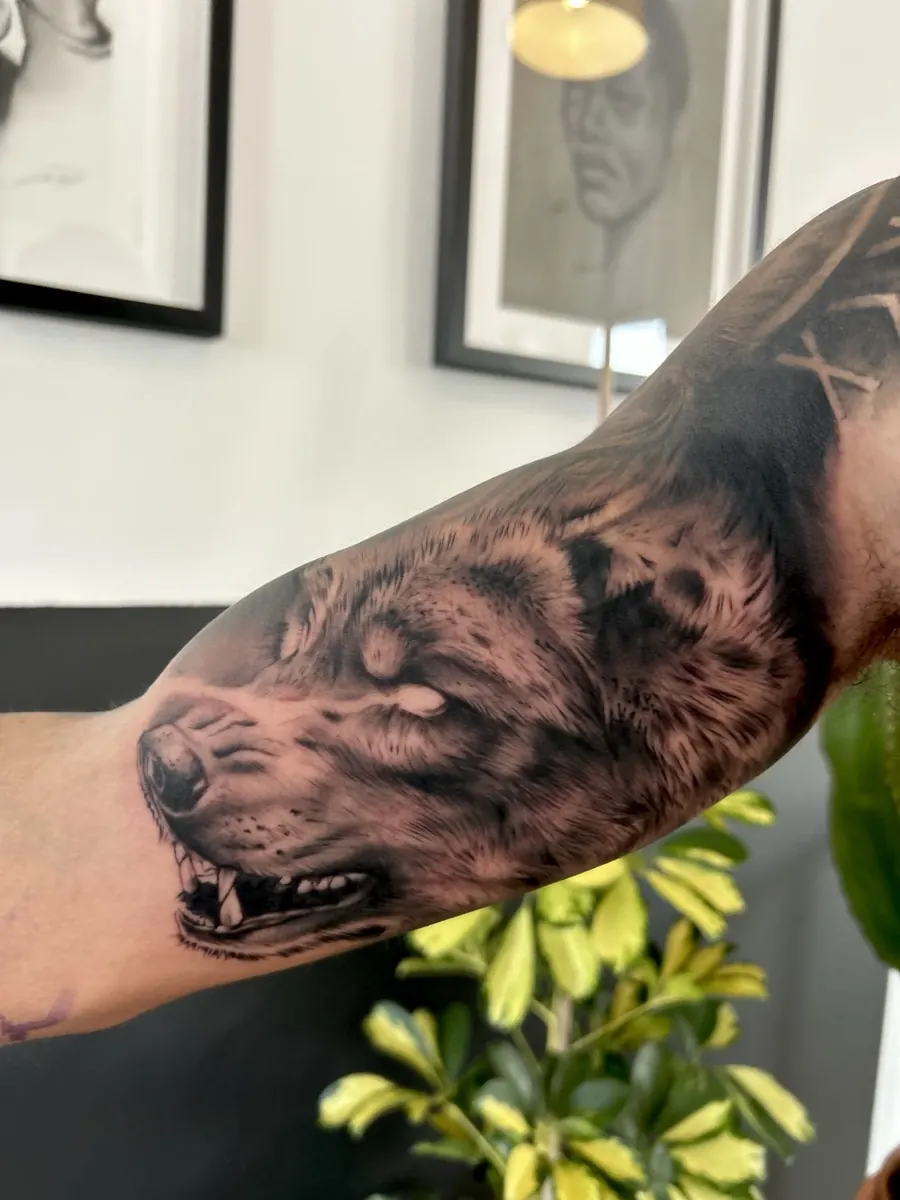 Realism tattoo with shading and depth